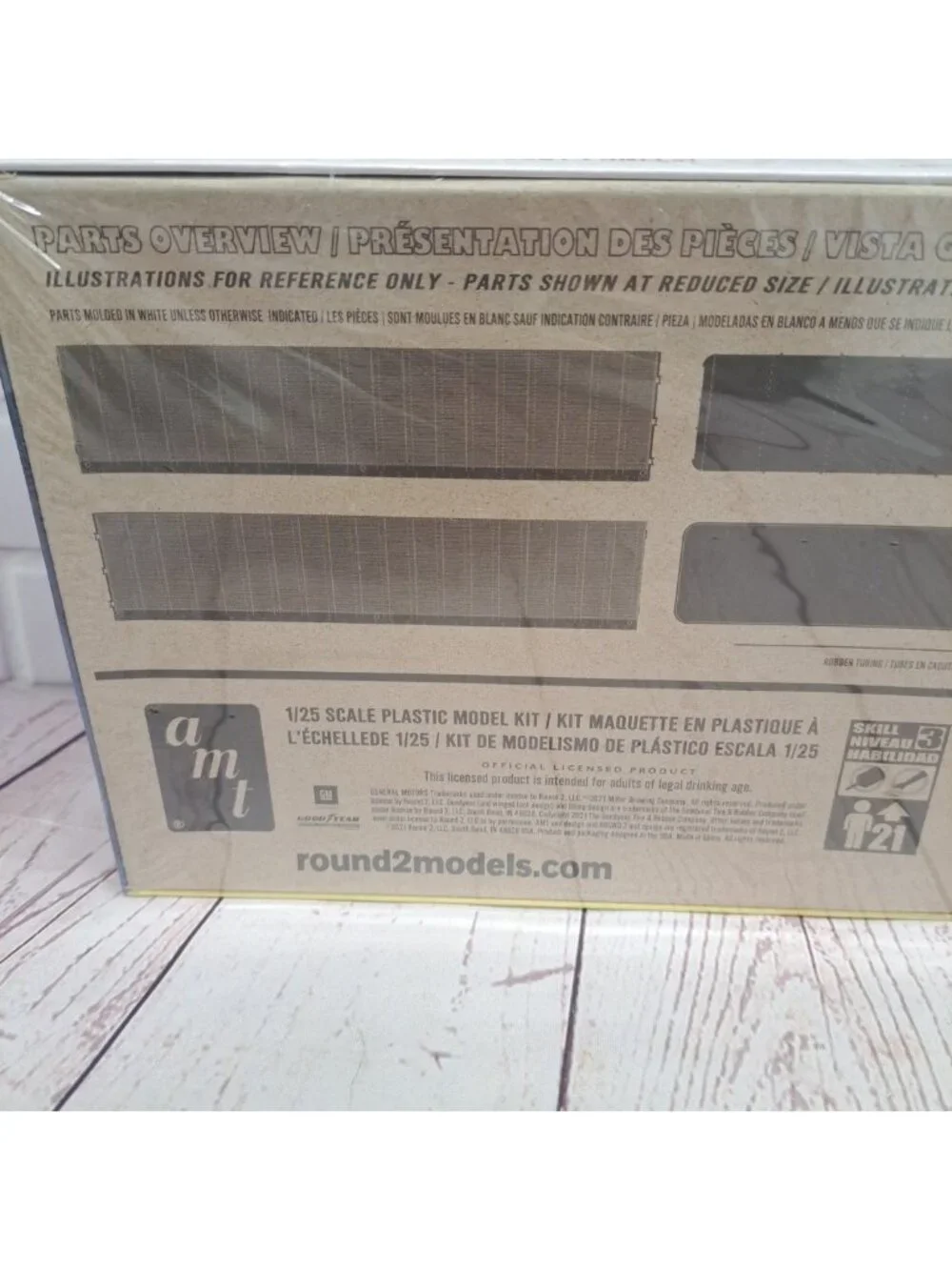AMT FB Beaded Panel Fruehauf Van Miller High Life Trailer 1:25 Model Kit NIB 19